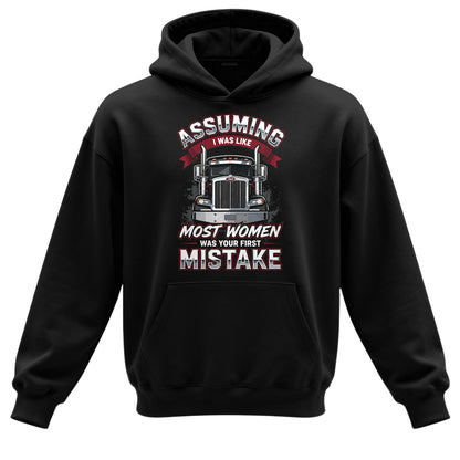 First Mistake Female Trucker Hoodie