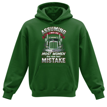 First Mistake Female Trucker Hoodie