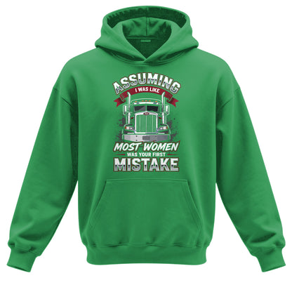 First Mistake Female Trucker Hoodie