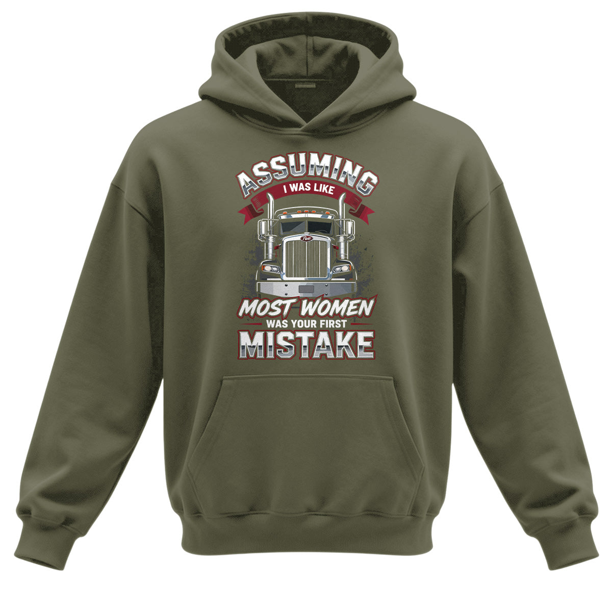 First Mistake Female Trucker Hoodie