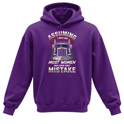 First Mistake Female Trucker Hoodie
