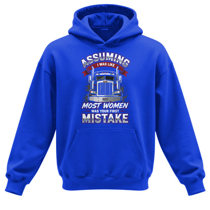 First Mistake Female Trucker Hoodie