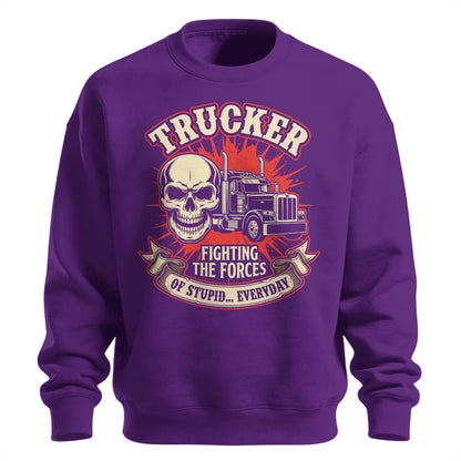 Forces of Stupid Trucker Sweatshirt