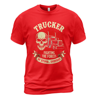 Forces of Stupid Trucker T-Shirt