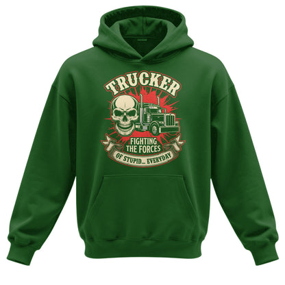 Forces of Stupid Trucker Hoodie