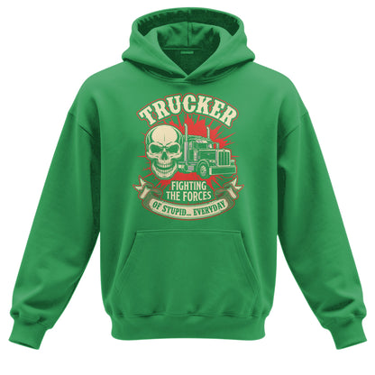 Forces of Stupid Trucker Hoodie