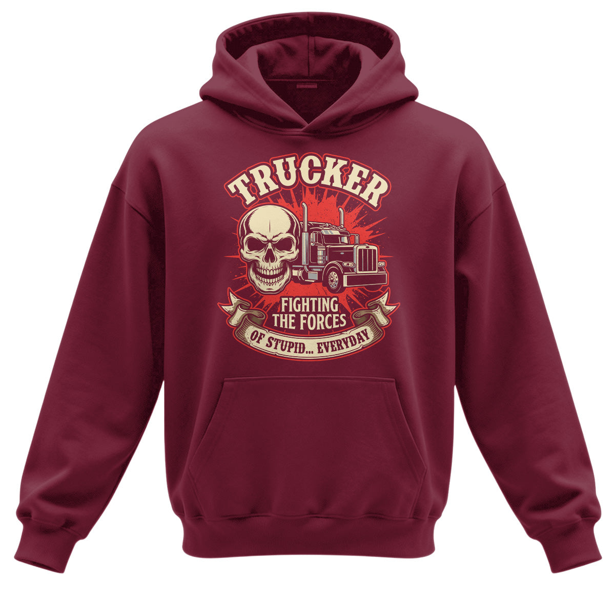 Forces of Stupid Trucker Hoodie