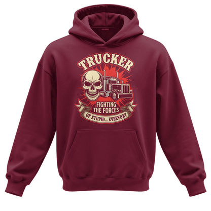Forces of Stupid Trucker Hoodie