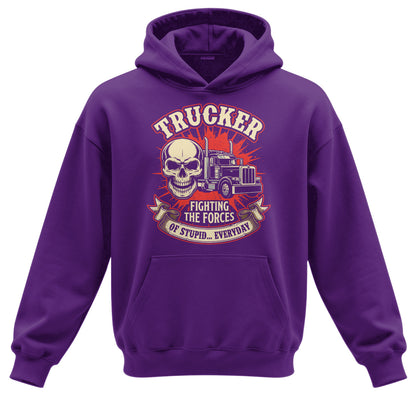 Forces of Stupid Trucker Hoodie