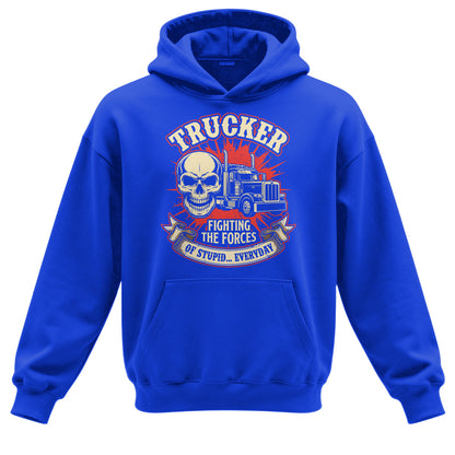 Forces of Stupid Trucker Hoodie