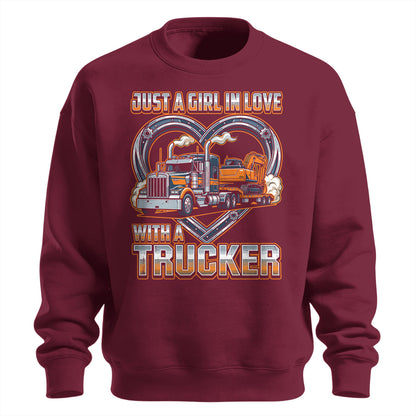 Girl In Love With A Trucker Sweatshirt