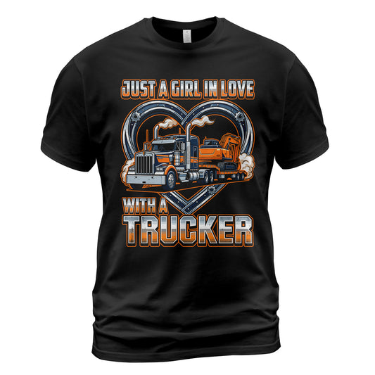 Girl In Love With A Trucker T-Shirt