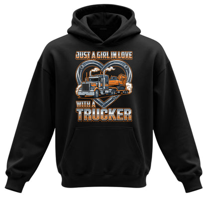 Girl In Love With A Trucker Hoodie