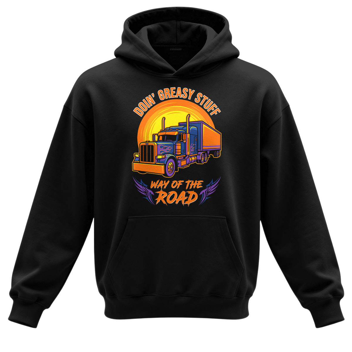Greasy Stuff Way of the Road Trucker Hoodie