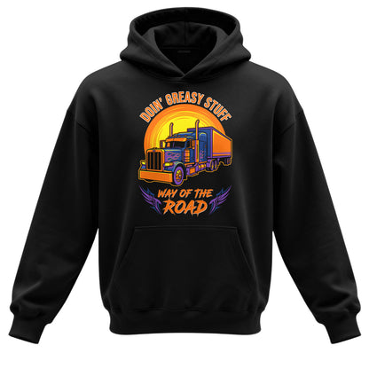 Greasy Stuff Way of the Road Trucker Hoodie