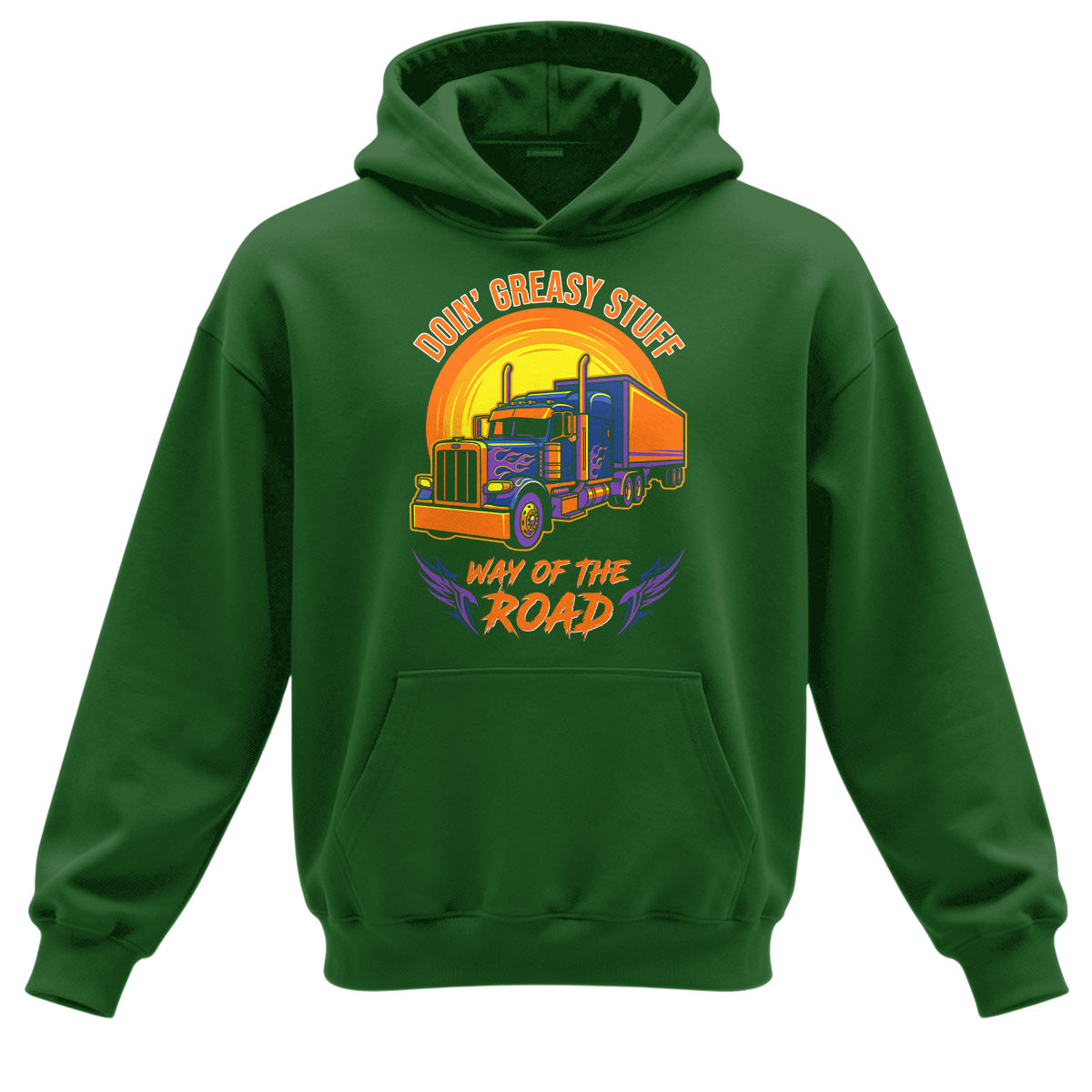 Greasy Stuff Way of the Road Trucker Hoodie