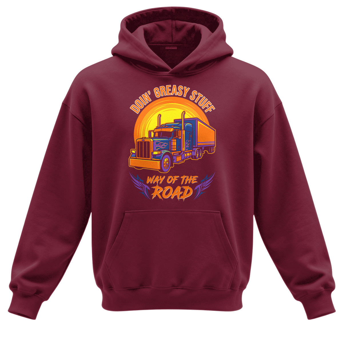 Greasy Stuff Way of the Road Trucker Hoodie