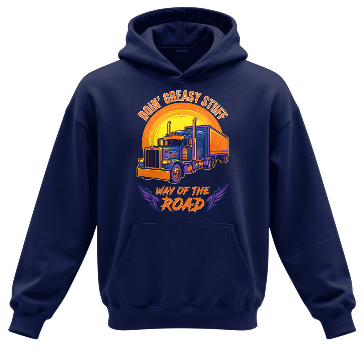 Greasy Stuff Way of the Road Trucker Hoodie