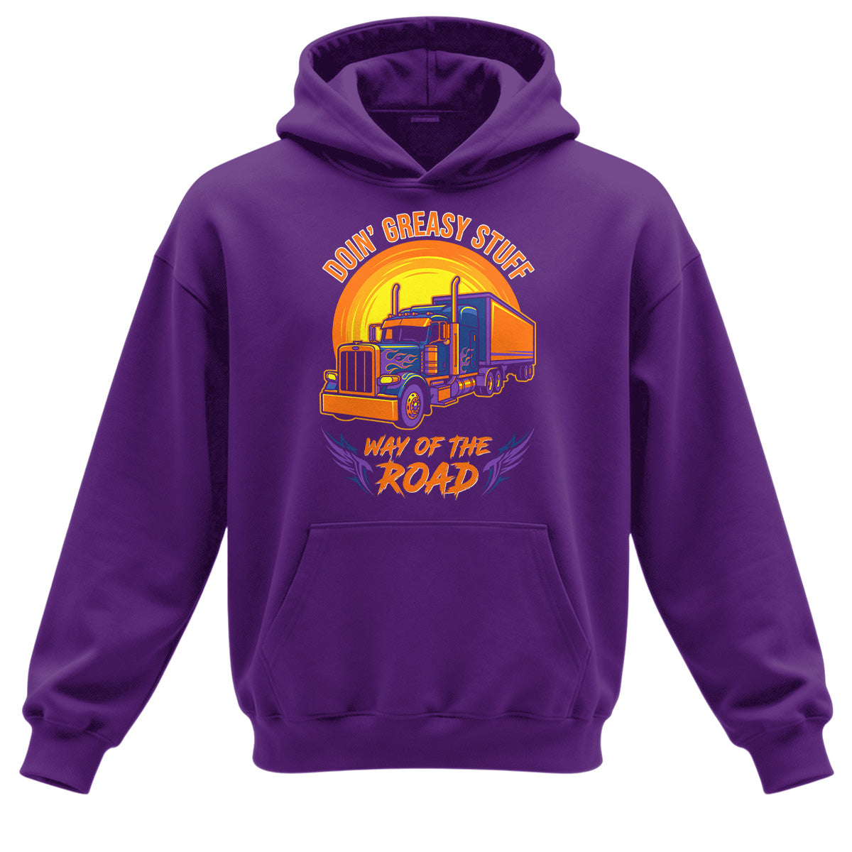 Greasy Stuff Way of the Road Trucker Hoodie