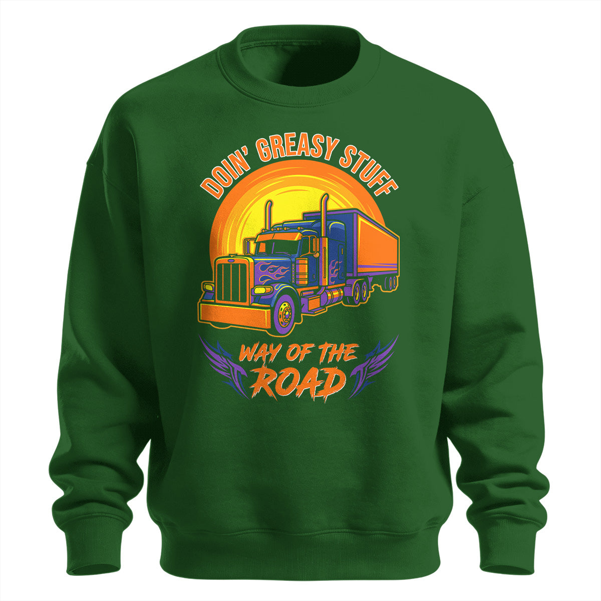 Greasy Stuff Way of the Road Trucker Sweatshirt