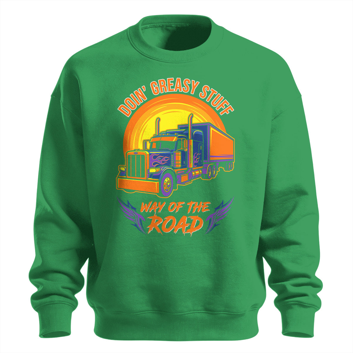 Greasy Stuff Way of the Road Trucker Sweatshirt