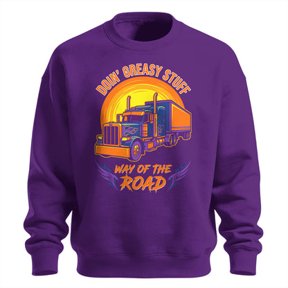 Greasy Stuff Way of the Road Trucker Sweatshirt