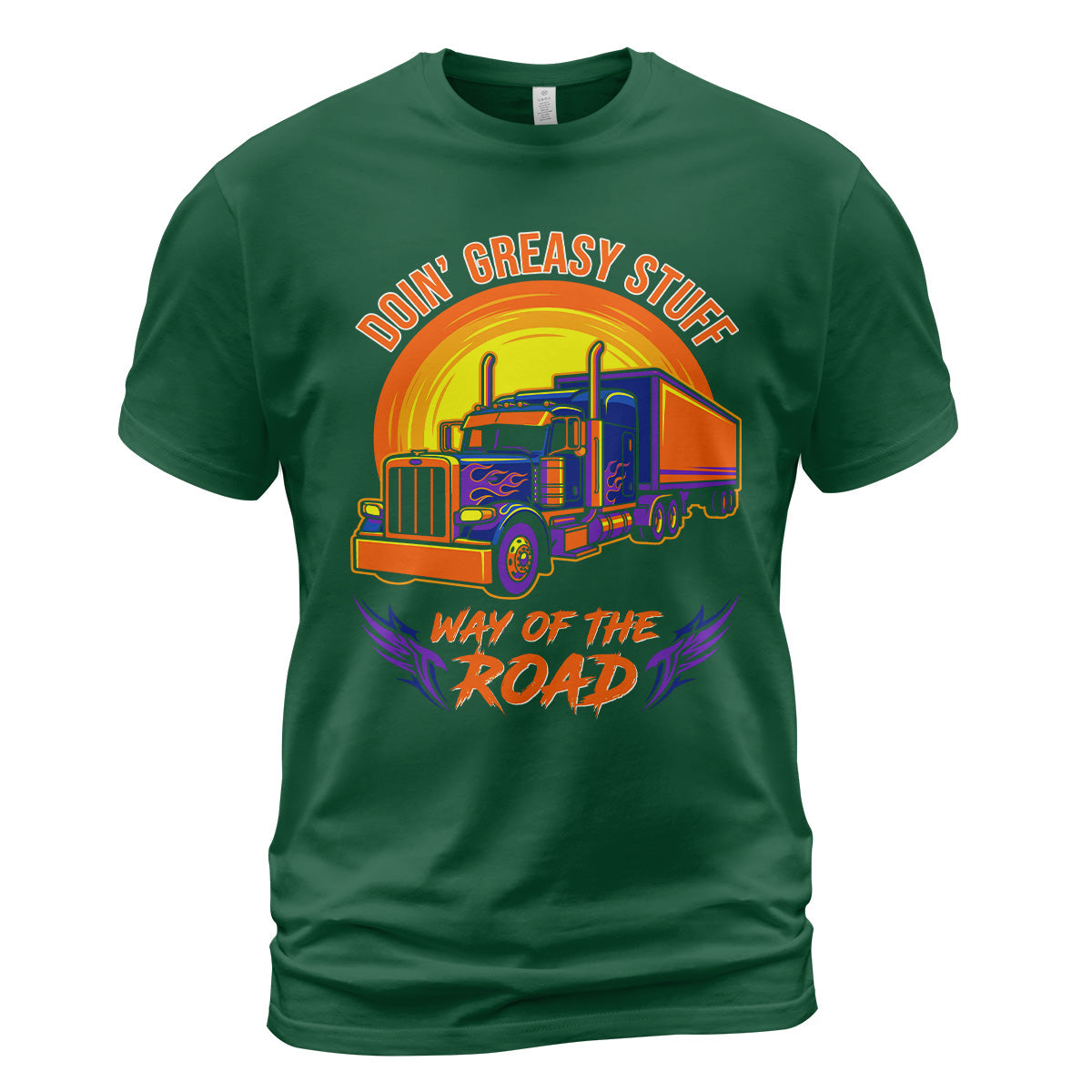 Greasy Stuff Way of the Road Trucker T-Shirt