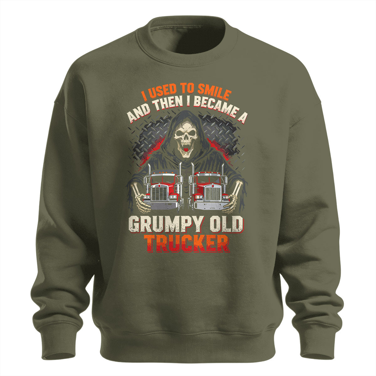 Grumpy Old Trucker Heavyweight Sweatshirt