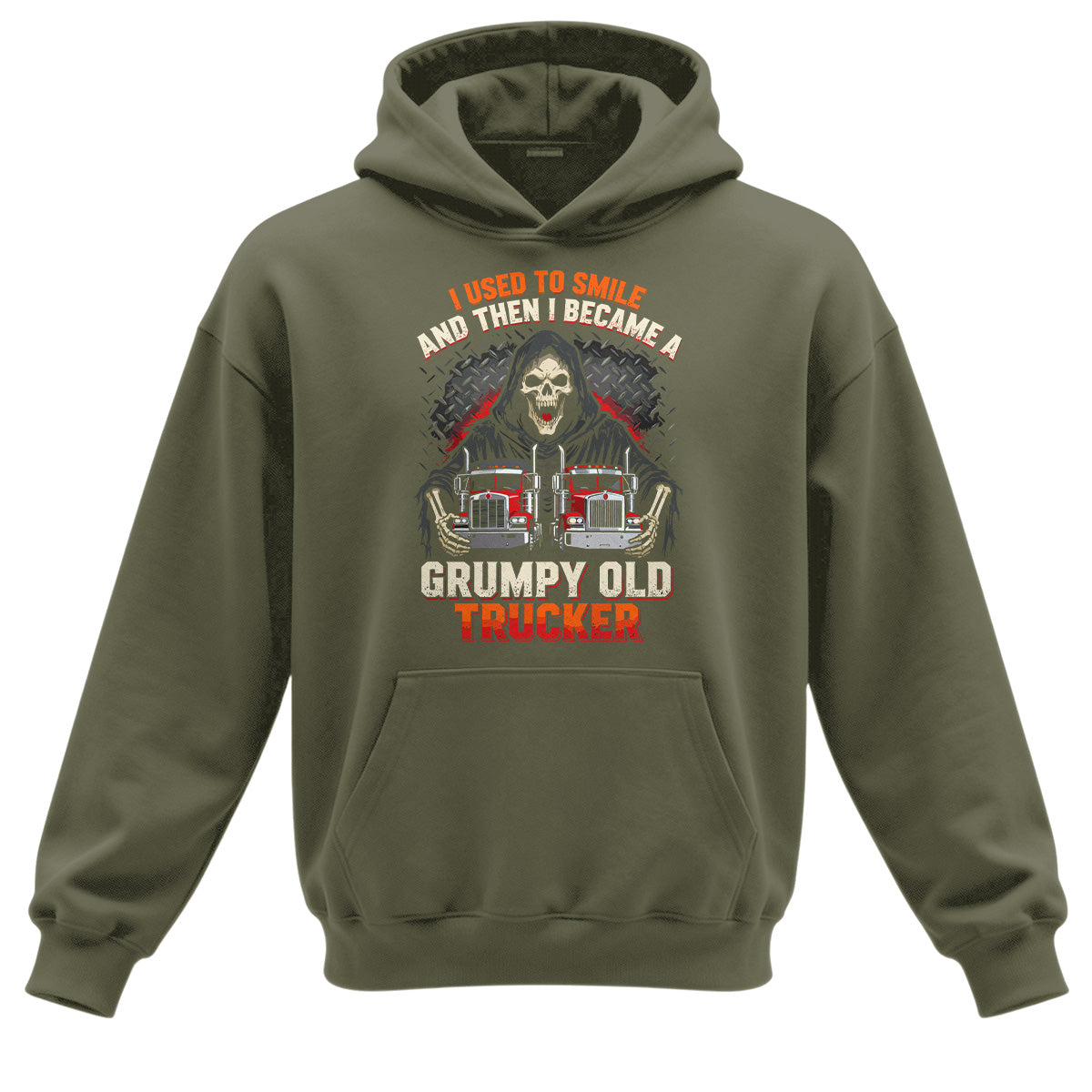 Grumpy Old Trucker Heavyweight Hoodie