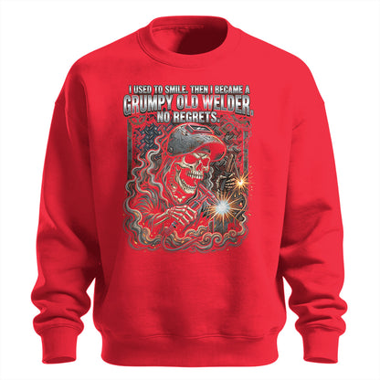 Grumpy Old Welder Skull Sweatshirt