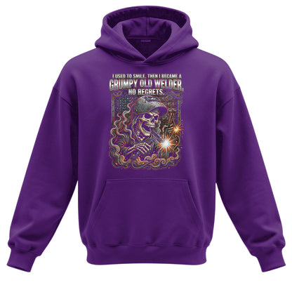 Grumpy Old Welder Skull Hoodie