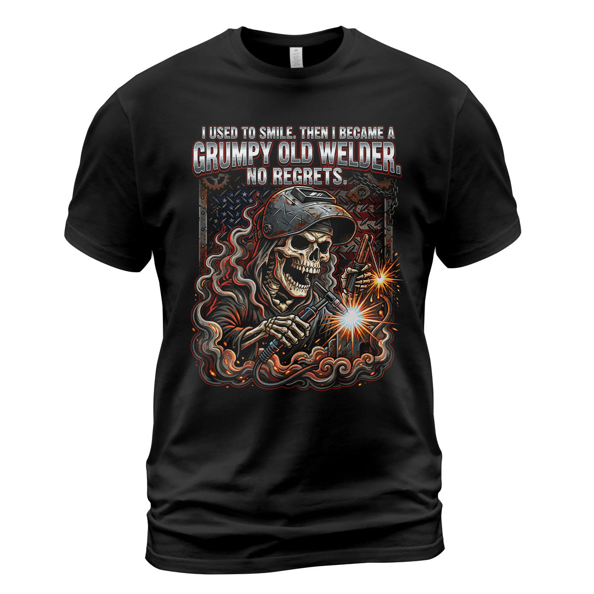 Grumpy Old Welder Skull T-Shirt
