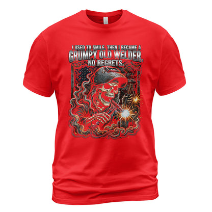 Grumpy Old Welder Skull T-Shirt