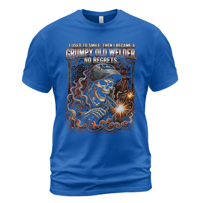 Grumpy Old Welder Skull T-Shirt
