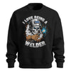 I Love Being A Welder Skull Sweatshirt