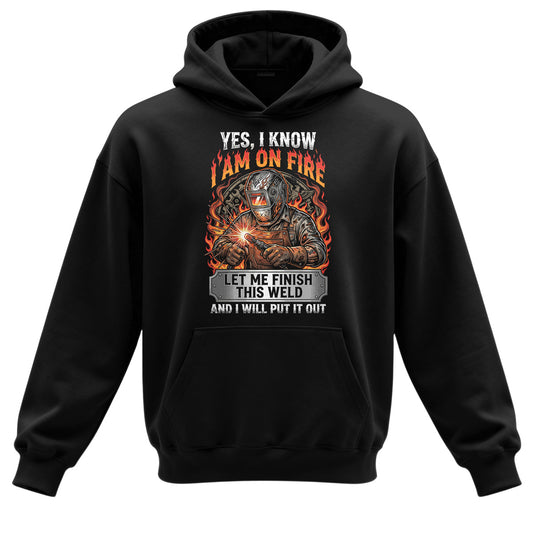 I'm On Fire Welder Hoodie
