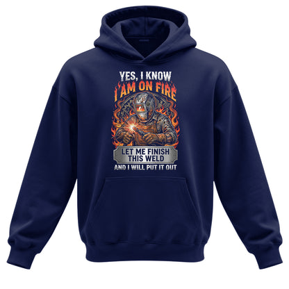 I'm On Fire Welder Hoodie