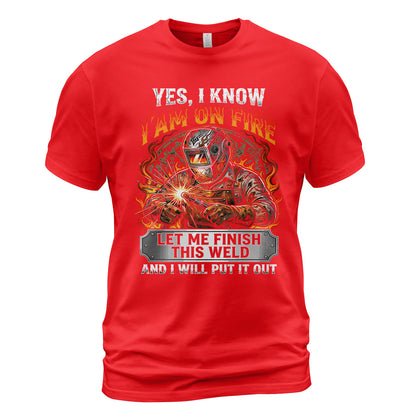 I'm On Fire Welder T-Shirt