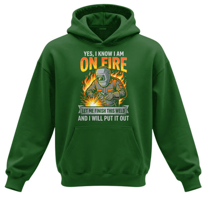 I'm On Fire Welder Hoodie