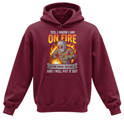 I'm On Fire Welder Hoodie