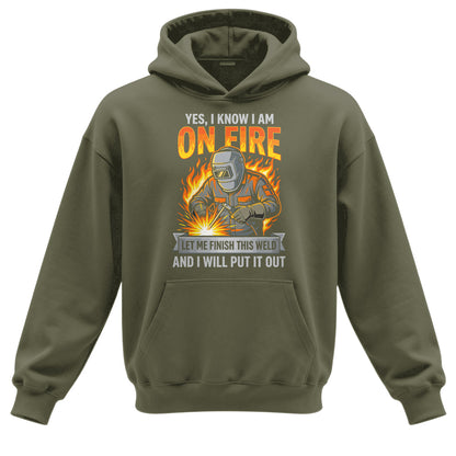 I'm On Fire Welder Hoodie