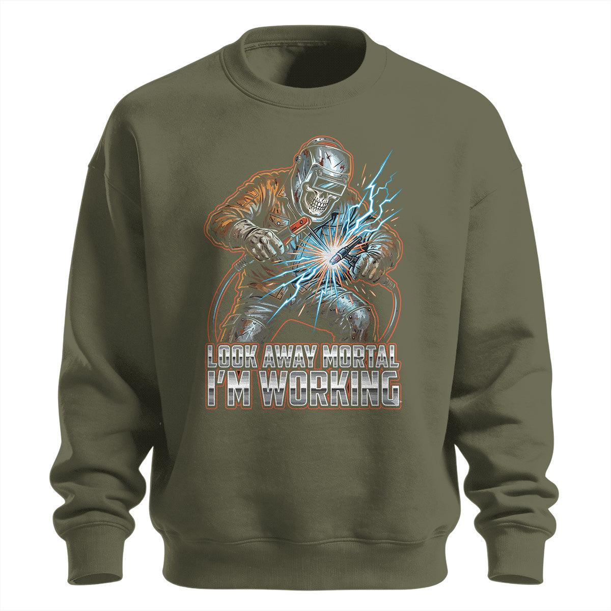 Look Away Mortal Welder Sweatshirt