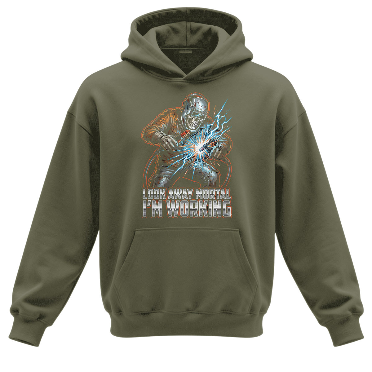 Look Away Mortal Welder Hoodie