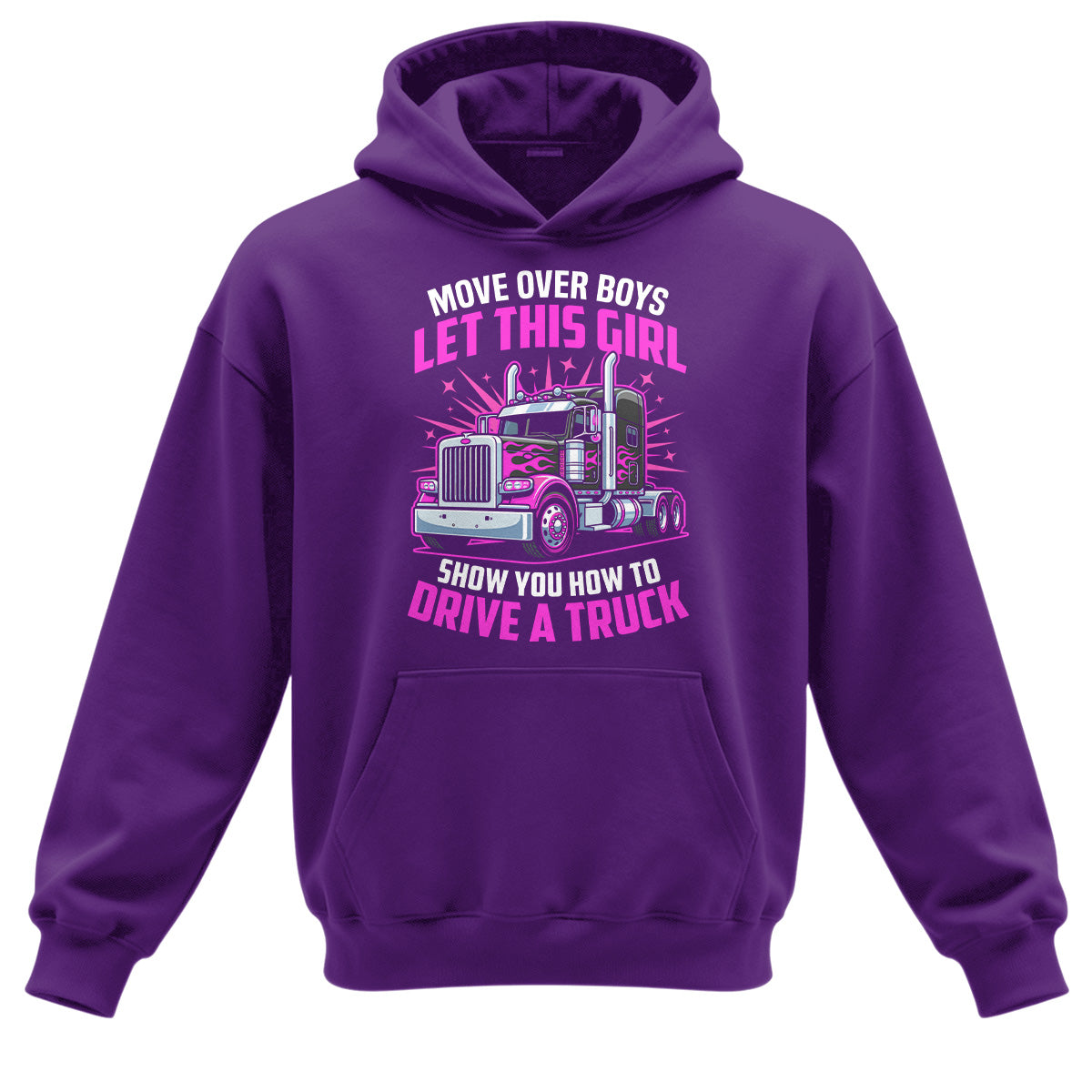 Move Over Boys Trucker Hoodie
