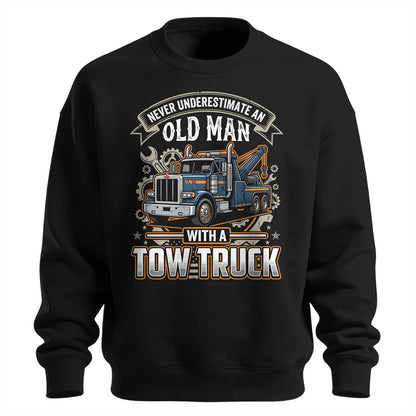 Old Man Tow Truck Sweatshirt