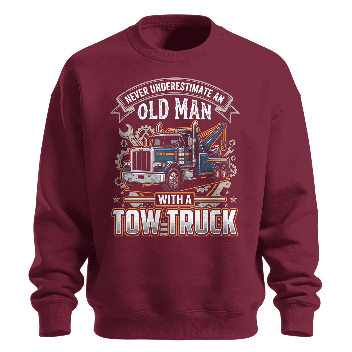 Old Man Tow Truck Sweatshirt