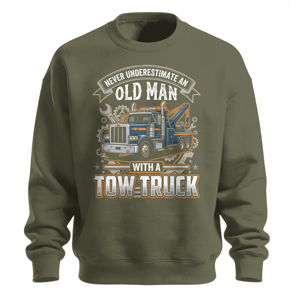 Old Man Tow Truck Sweatshirt