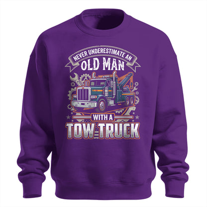 Old Man Tow Truck Sweatshirt