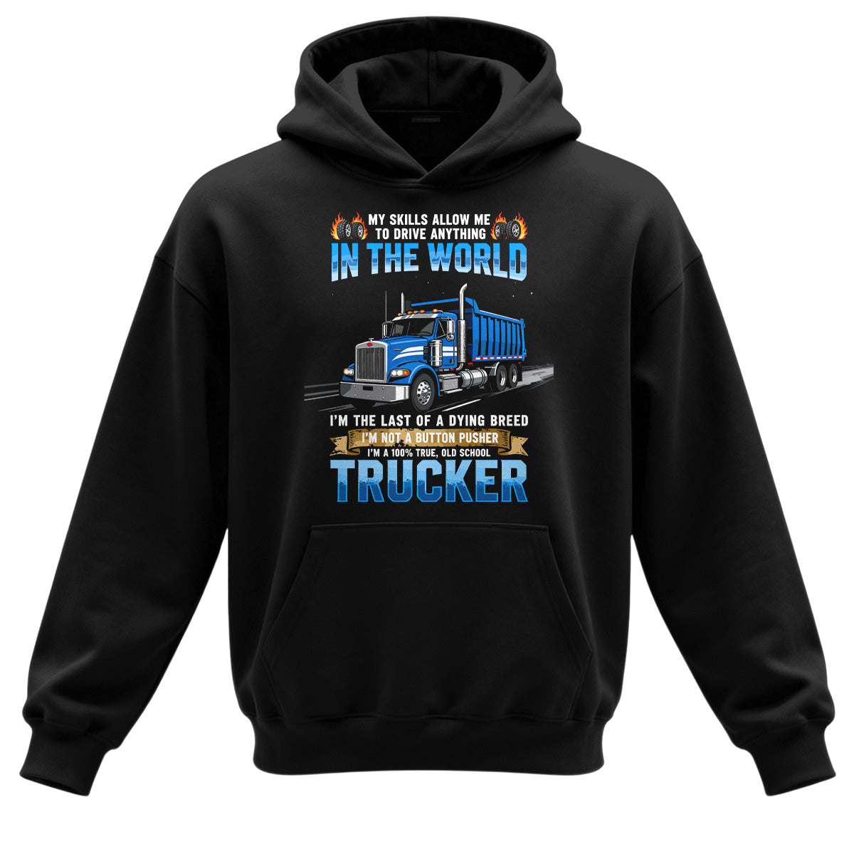 Old School Trucker Dying Breed Hoodie