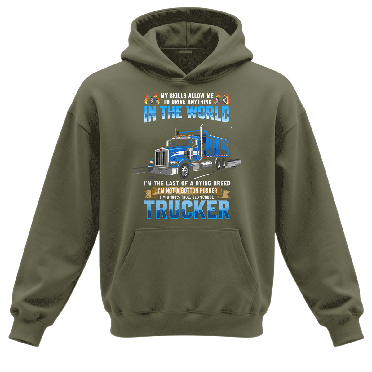 Old School Trucker Dying Breed Hoodie
